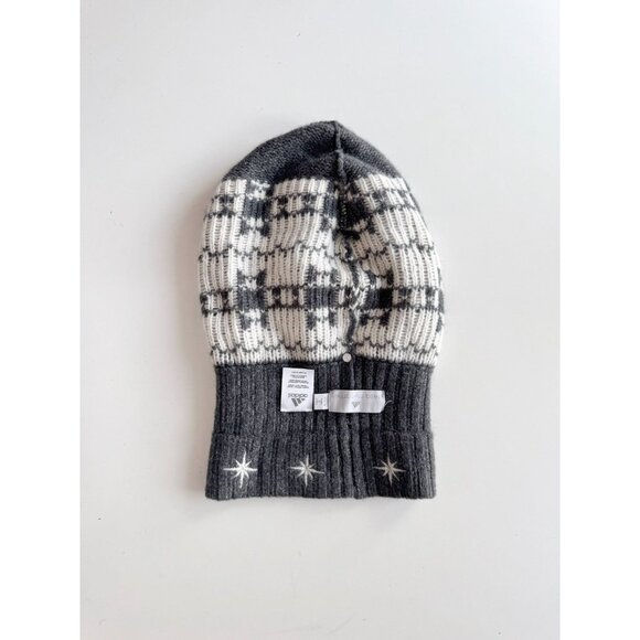 ADIDAS x STELLA MCCARTNEY Grey Star Wool Knit Slouchy Oversized Beanie, One Size - Picture 8 of 15